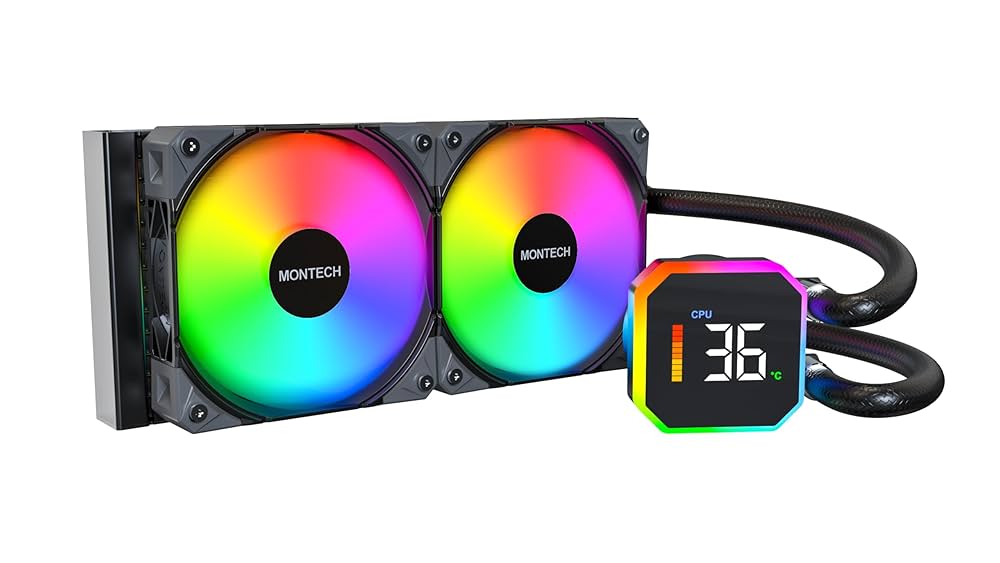 Windows用 MONTECH HyperFlow ARGB 240 Amazon.com: MONTECH HyperFlow ARGB 240 - AIO CPU Liquid